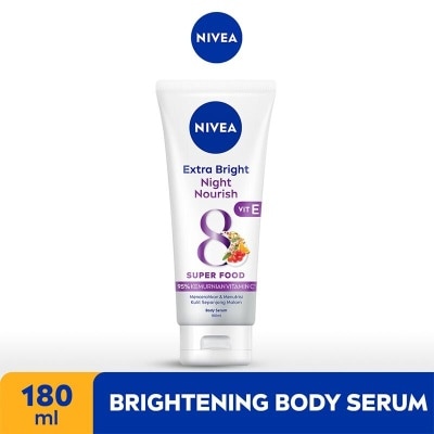 NIVEA Nivea Body Serum Extra Bright Night Nourish 180mL