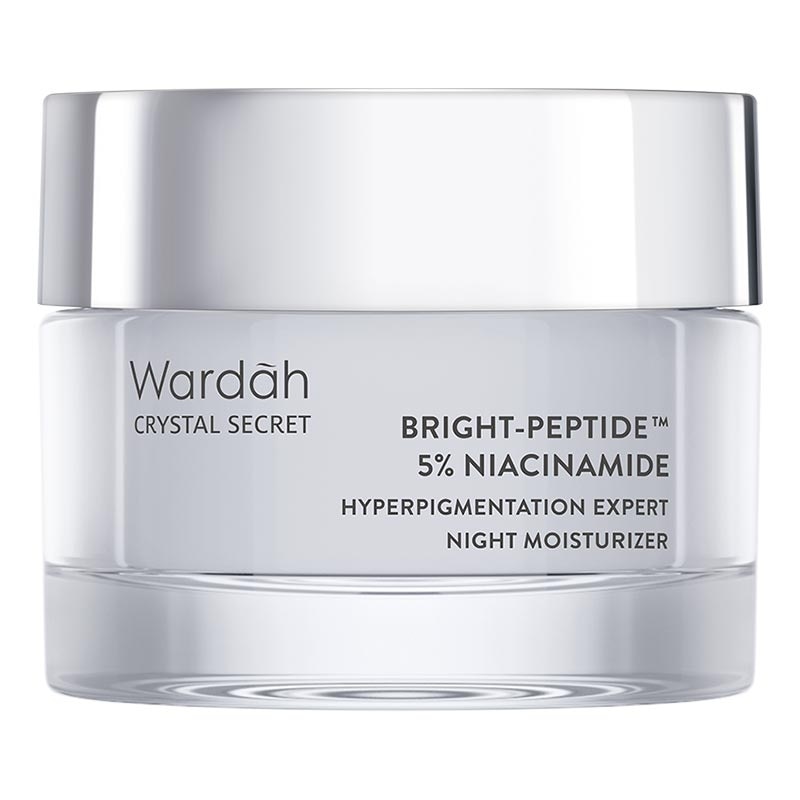 Wardah Crystal Secret Bright-Peptide™ 5% Niacinamide Hyperpigmentation Expert Night Moisturizer 30g