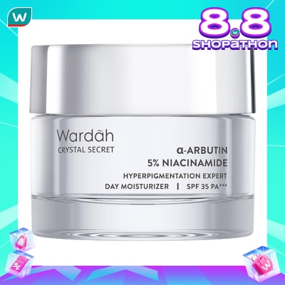 WARDAH Wardah Crystal Secret α-Arbutin 5% Niacinamide Hyperpigmentation Expert SPF 35 PA+++ Day Moisturizer 30g