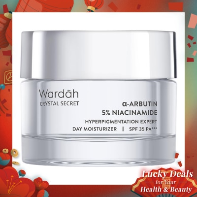 WARDAH Wardah Crystal Secret α-Arbutin 5% Niacinamide Hyperpigmentation Expert SPF 35 PA+++ Day Moisturizer 30g