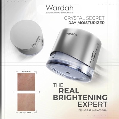 WARDAH - Wardah Crystal Secret a-Arbutin 5% Niacinamide Hyperpigmentation Expert SPF 35 PA+++ Day Moisturizer 30g