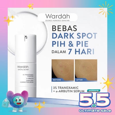 WARDAH - Wardah Crystal Secret 3% Tranexamic Complex α-Arbutin Dark Spot Corrector Serum 20ml