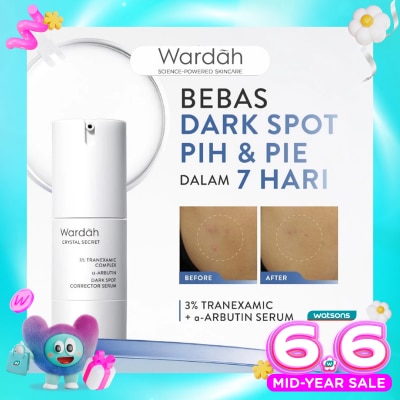 WARDAH - Wardah Crystal Secret 3% Tranexamic Complex a-Arbutin Dark Spot Corrector Serum 20ml