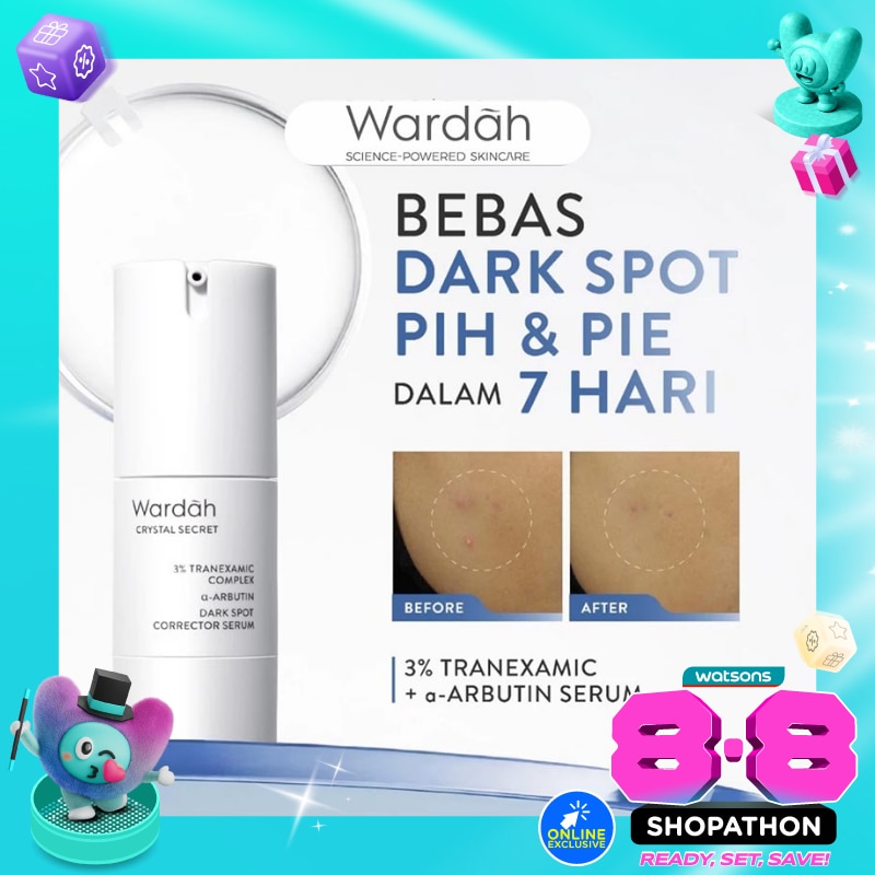 Wardah Crystal Secret 3% Tranexamic Complex a-Arbutin Dark Spot Corrector Serum 20ml image