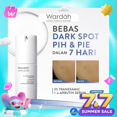 WARDAH - Wardah Crystal Secret 3% Tranexamic Complex a-Arbutin Dark Spot Corrector Serum 20ml