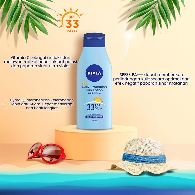 Nivea Body Lotion Daily Protection Sun SPF33 100mL