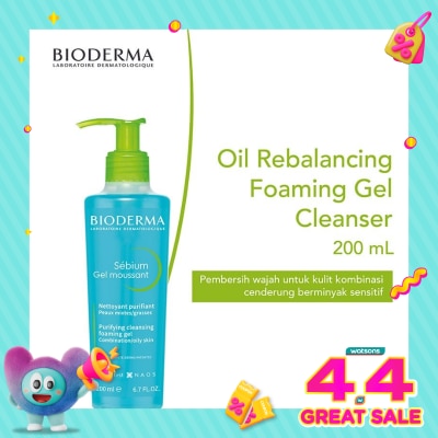 BIODERMA - Sebium Gel Moussant - Gentle Face Cleanser 200ml