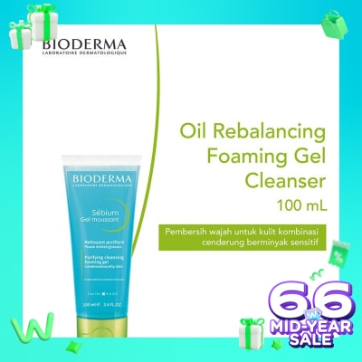 BIODERMA Sebium Gel Moussant - Gentle Face Cleanser 100ml