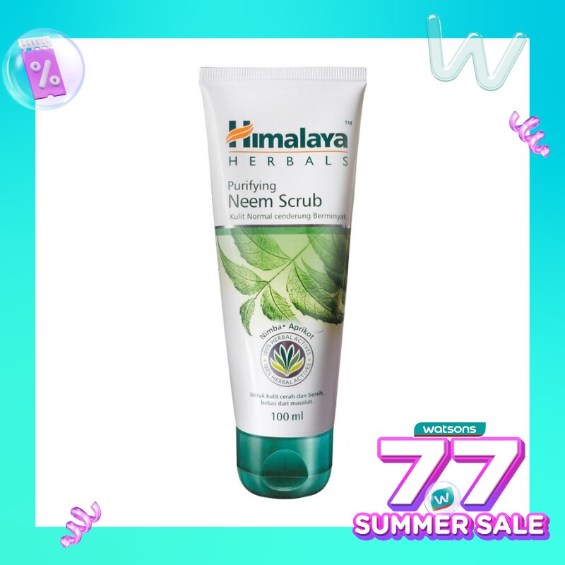 Purifying Neem Scrub 100ml - Sabun Himalaya Scrub Pembersih Wajah
