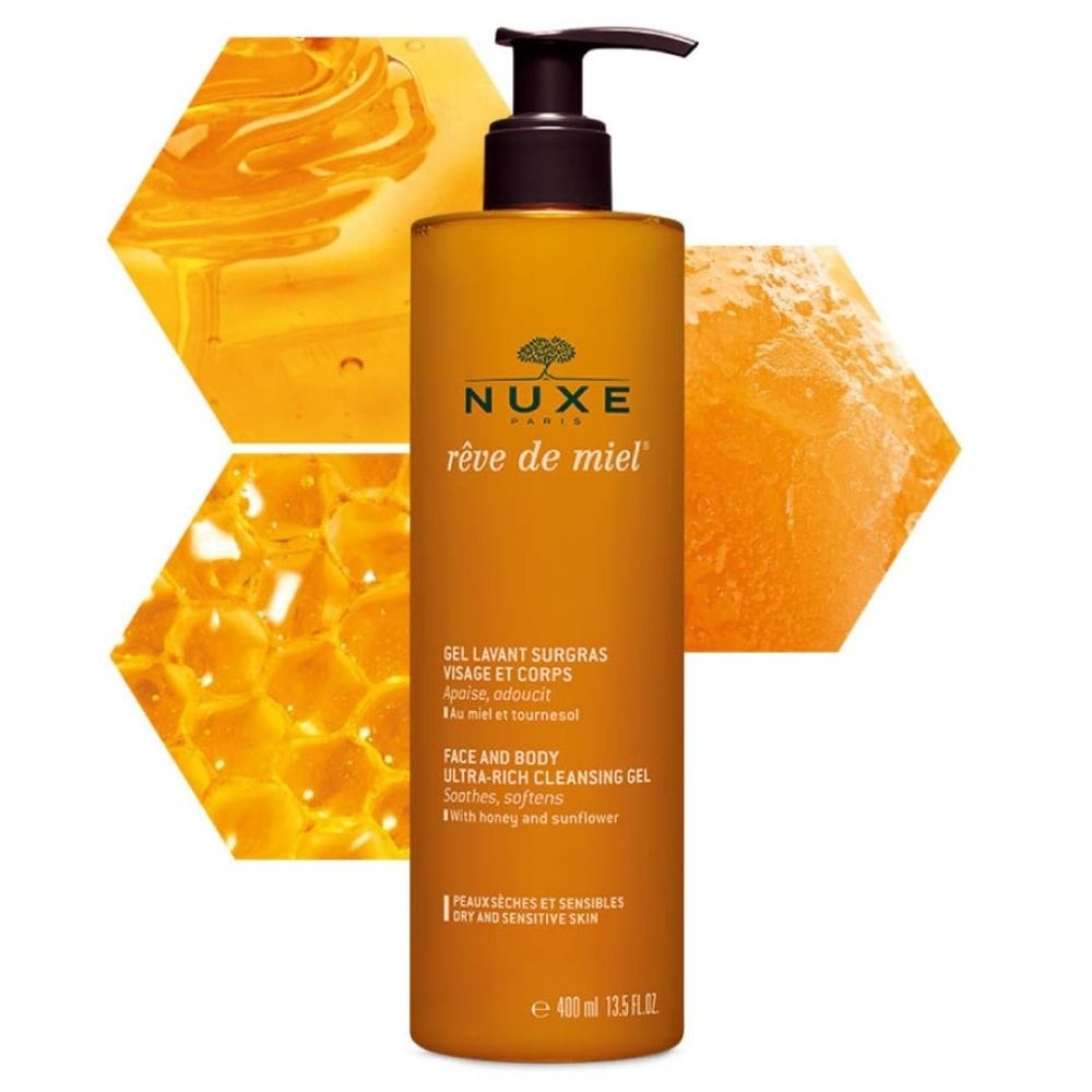 Nuxe Reve De Miel Face And Body Ultra Rich Cleansing Gel 400 ml