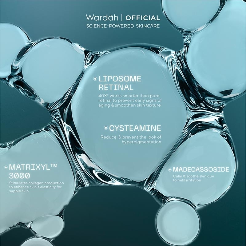 Wardah Radiant Resurfacing Retinal Cysteamine Serum 30ml - Serum pencerah