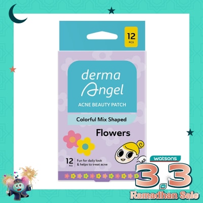 DERMA ANGEL Derma Angel Acne Beauty Patch Flowers 12'S