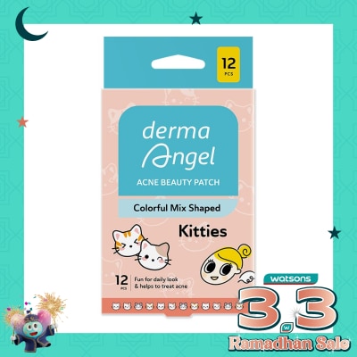 DERMA ANGEL Derma Angel Acne Beauty Patch Kitties 12'S