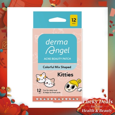 DERMA ANGEL Derma Angel Acne Beauty Patch Kitties 12'S