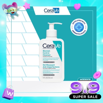 CERAVE - CeraVe Blemish Control Cleanser 236ml - Daily Gentle Face Cleanser for Acne Prone Skin image