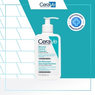 CERAVE CeraVe Blemish Control Cleanser 236ml - Daily Gentle Face Cleanser for Acne Prone Skin