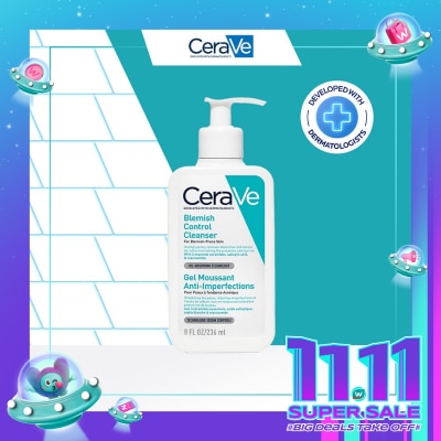 CERAVE CeraVe Blemish Control Cleanser 236ml - Daily Gentle Face Cleanser for Acne Prone Skin