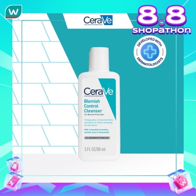 CERAVE CeraVe Blemish Control Cleanser 88ml - Daily Gentle Face Cleanser for Acne Prone Skin