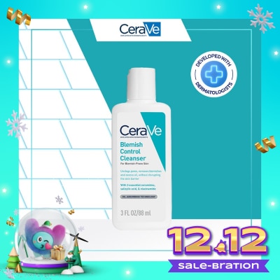 CERAVE CeraVe Blemish Control Cleanser 88ml - Daily Gentle Face Cleanser for Acne Prone Skin