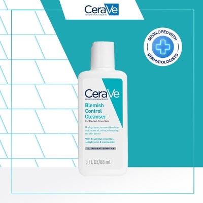 CERAVE CeraVe Blemish Control Cleanser 88ml - Daily Gentle Face Cleanser for Acne Prone Skin