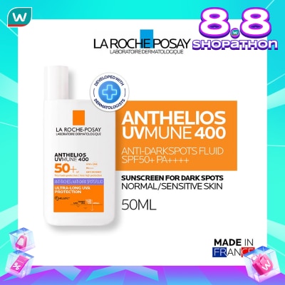 LA ROCHE POSAY La Roche Posay Anthelios UVMune 400 Anti-Dark Spots Fluid SPF50+ PA++++ 50ml -  Sunscreen Kulit Normal/Sensitive dengan Noda Hitam