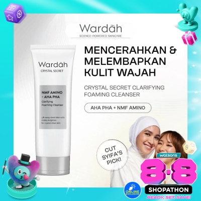 WARDAH - Wardah Crystal Secret NMF Amino + AHA PHA Clarifying Foaming Cleanser 100ml image