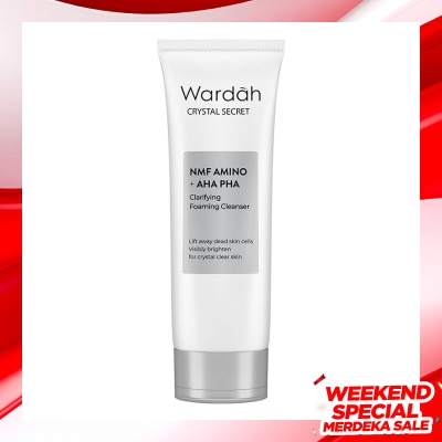 WARDAH Wardah Crystal Secret NMF Amino + AHA PHA Clarifying Foaming Cleanser 100ml