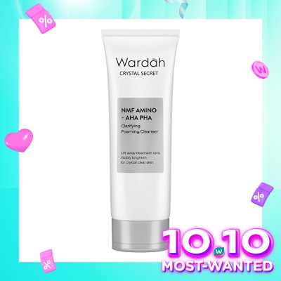 WARDAH Wardah Crystal Secret NMF Amino + AHA PHA Clarifying Foaming Cleanser 100ml