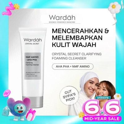 WARDAH - Wardah Crystal Secret NMF Amino + AHA PHA Clarifying Foaming Cleanser 100ml