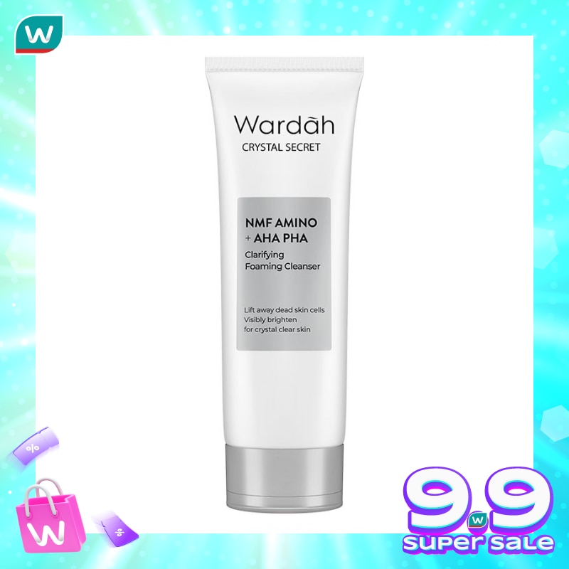 Wardah Crystal Secret NMF Amino + AHA PHA Clarifying Foaming Cleanser 100ml
