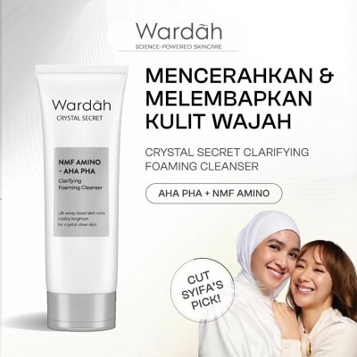 Wardah Crystal Secret NMF Amino + AHA PHA Clarifying Foaming Cleanser 100ml