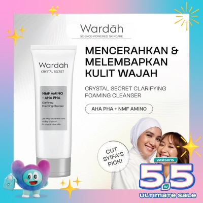 WARDAH - Wardah Crystal Secret NMF Amino + AHA PHA Clarifying Foaming Cleanser 100ml