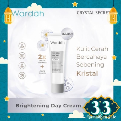 WARDAH Wardah Crystal Secret a-Arbutin 5% Niacinamide Hyperpigmentation Expert SPF 35 PA+++ Day Moisturizer 15g