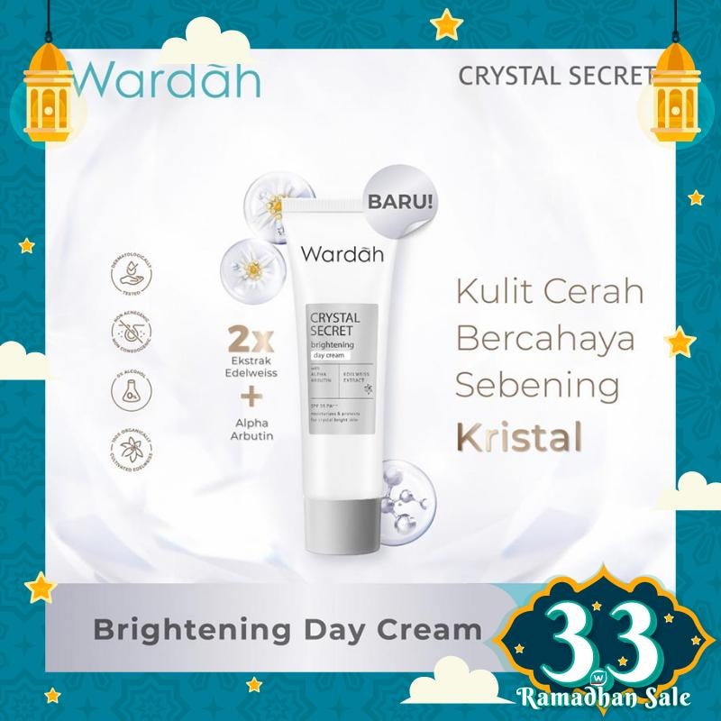 Wardah Crystal Secret a-Arbutin 5% Niacinamide Hyperpigmentation Expert SPF 35 PA+++ Day Moisturizer 15g