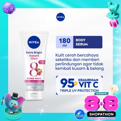 NIVEA - Nivea Body Serum Extra Bright Instant Glow SPF33 180mL image