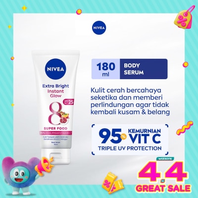 NIVEA - Nivea Body Serum Extra Bright Instant Glow SPF33 180mL