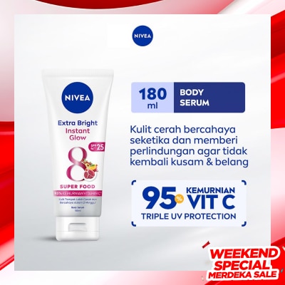 NIVEA Nivea Body Serum Extra Bright Instant Glow SPF33 180mL