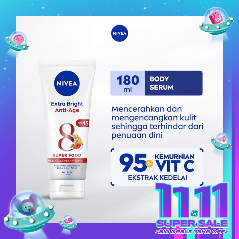Nivea Body Serum Extra Bright Anti Age SPF33 180mL