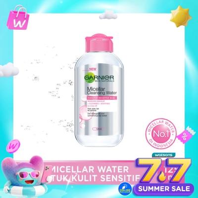 GARNIER Garnier Micellar Water Pink 125ml - Sensitive Skin Cleansing Water