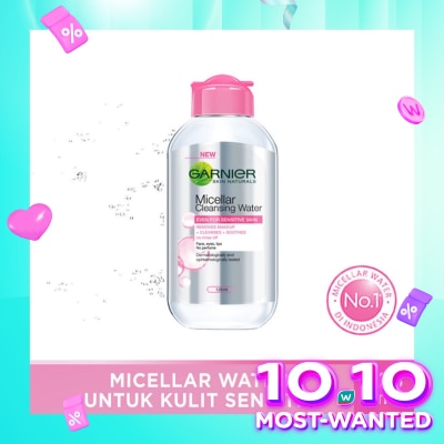 GARNIER Garnier Micellar Water Pink 125ml - Sensitive Skin Cleansing Water