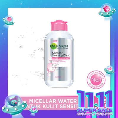GARNIER Garnier Micellar Water Pink 125ml - Sensitive Skin Cleansing Water