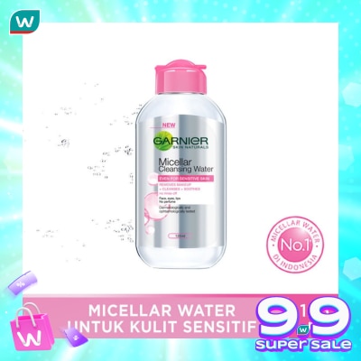 GARNIER Garnier Micellar Water Pink 125ml - Sensitive Skin Cleansing Water
