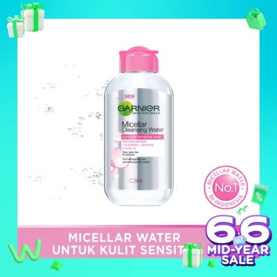 GARNIER Garnier Micellar Water Pink 125ml - Sensitive Skin Cleansing Water
