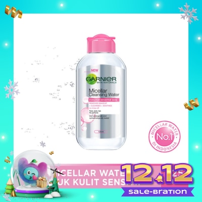 GARNIER Garnier Micellar Water Pink 125ml - Sensitive Skin Cleansing Water