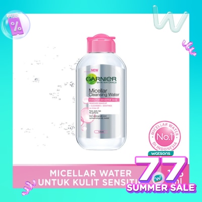 GARNIER Garnier Micellar Water Pink 125ml - Sensitive Skin Cleansing Water