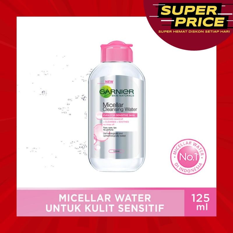 Promo Harga Garnier Micellar Water Pink 125 ml - Watsons