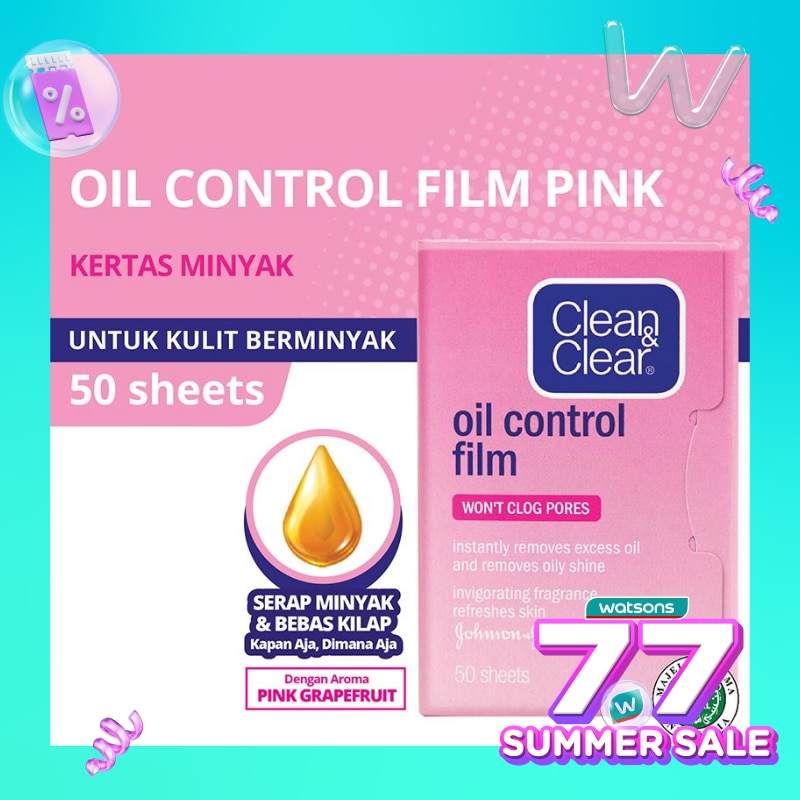 Oil Control Film Pink 50S