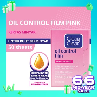 CLEAN & CLEAR Oil Control Film Pink 50S