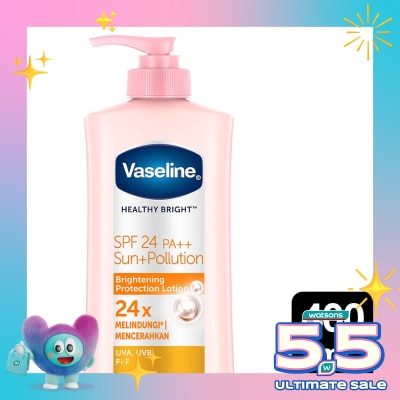 VASELINE - Vaseline Healthy Bright SPF24 Sun + Pollution Protection 400ml - Vaseline Handbody