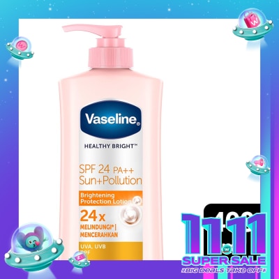 VASELINE Vaseline Healthy Bright SPF24 Sun + Pollution Protection 400ml - Vaseline Handbody